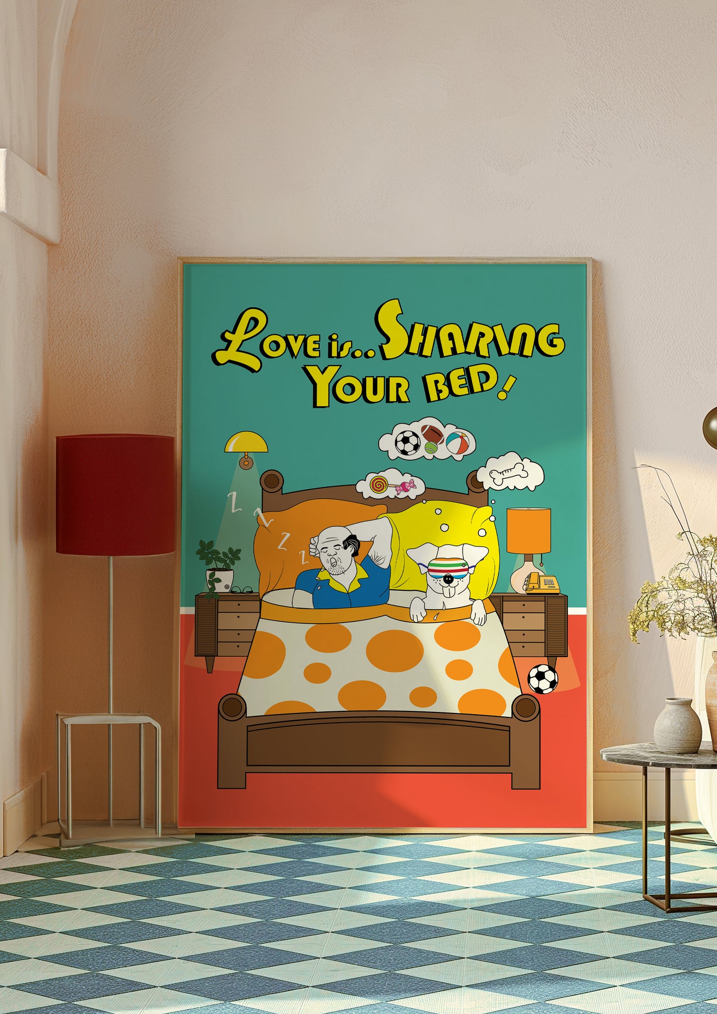 Posters - Love Is Sharing Your Bed