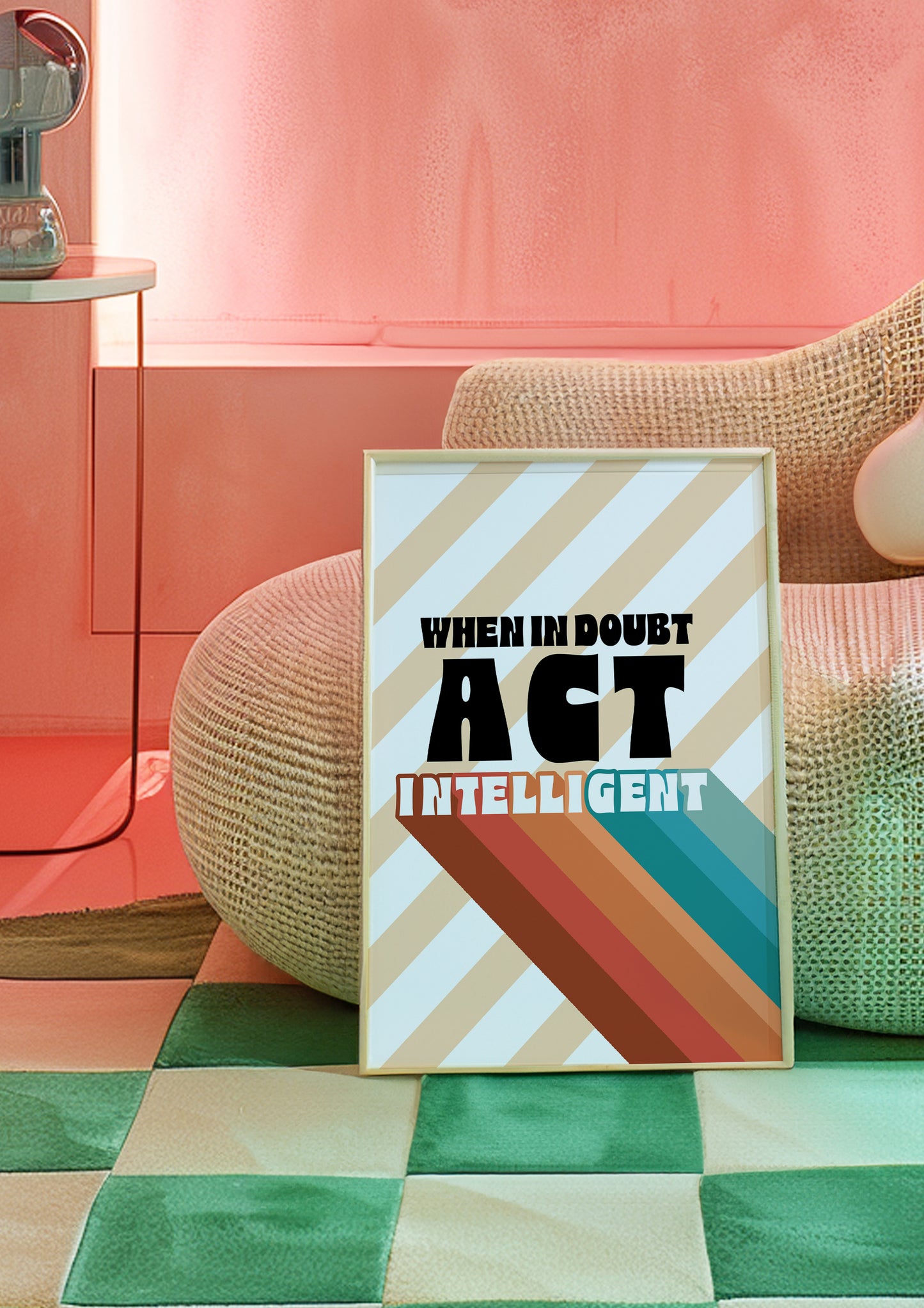 Posters - When In Doubt Act Intelligent